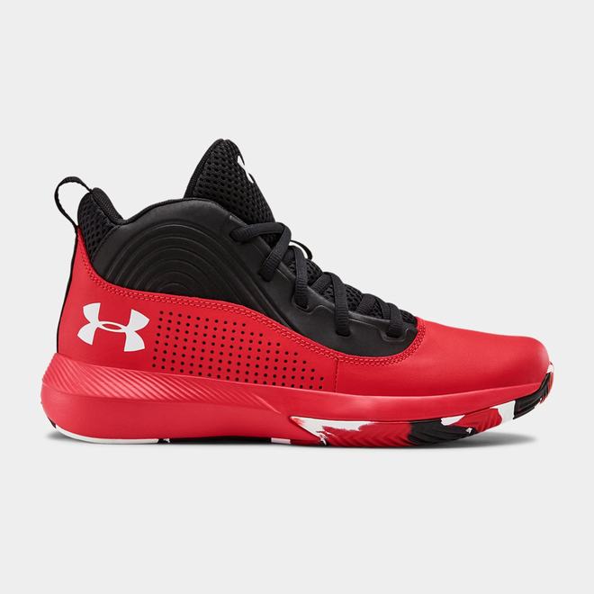 Under Armour Lockdown 4 - Chlapcenske Basketbalove Topanky - Červené/Čierne